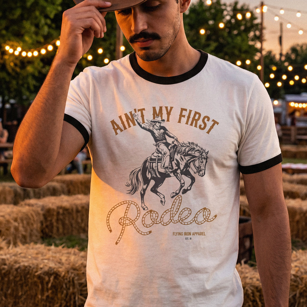 Ain't My First Rodeo Unisex Ringer T-shirt