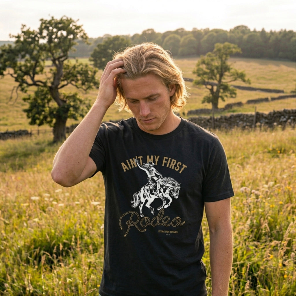Aint My First Rodeo Graphic T-Shirt – Country Western Festival Apparel