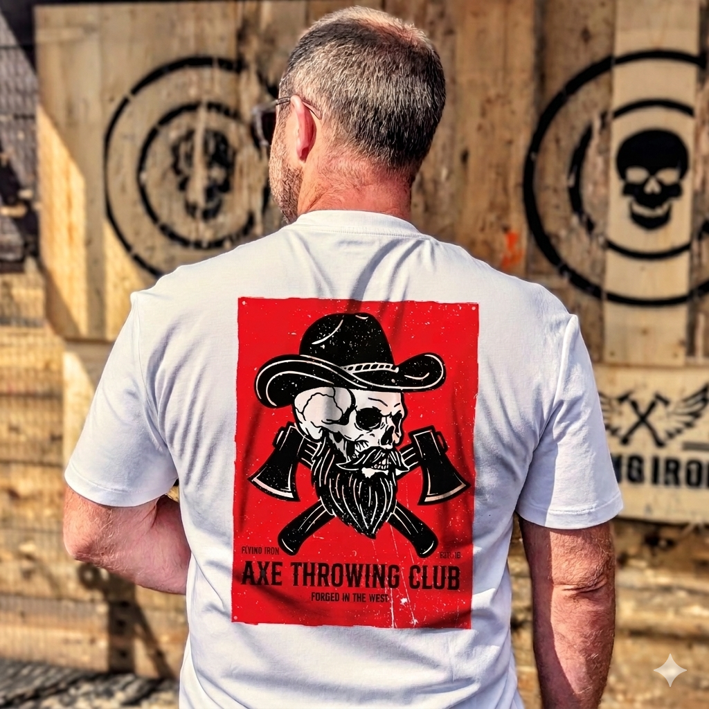 Flying Iron Axe Throwing Club Unisex T-Shirt