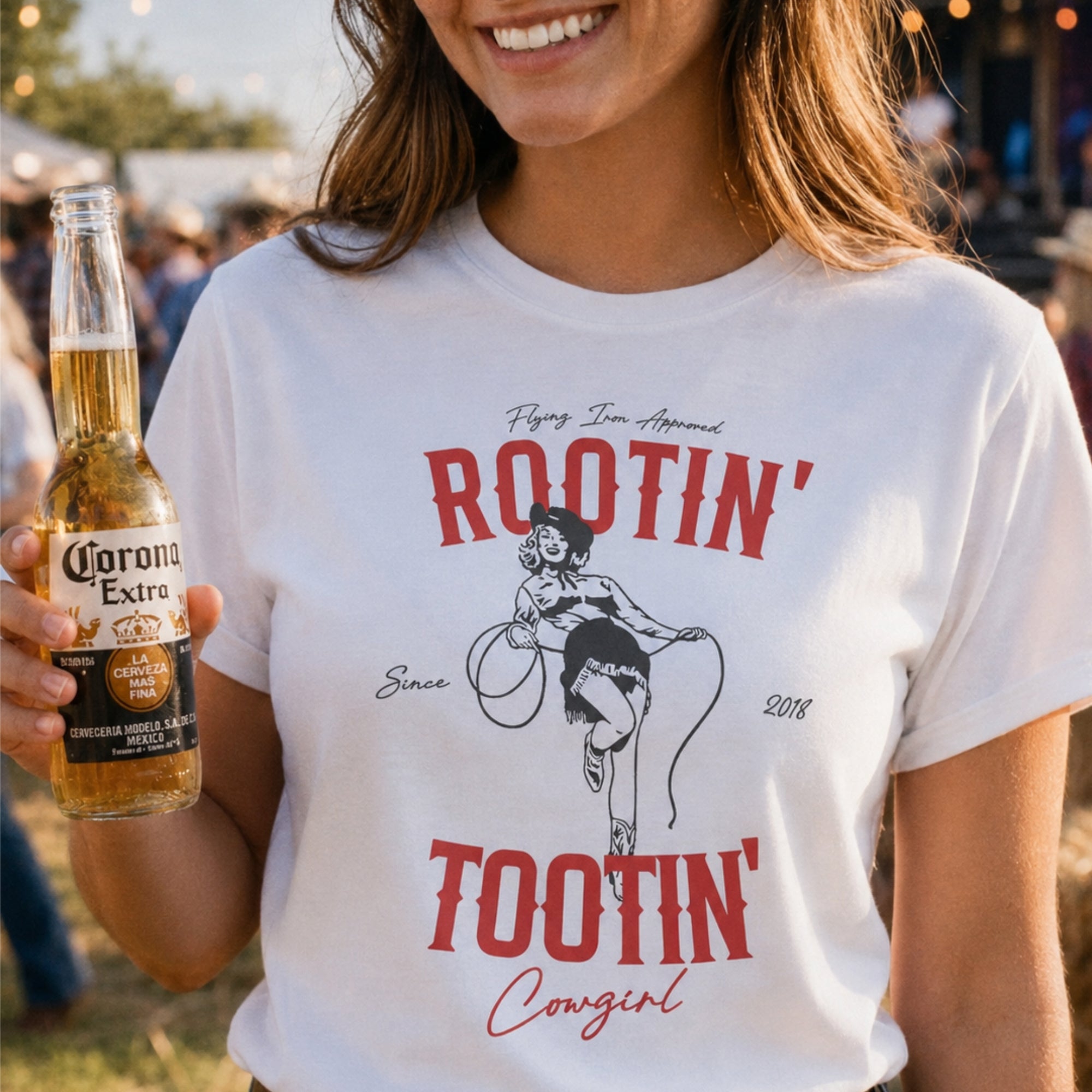 Rootin Tootin Cowgirl Graphic T-Shirt - Western Festival Apparel